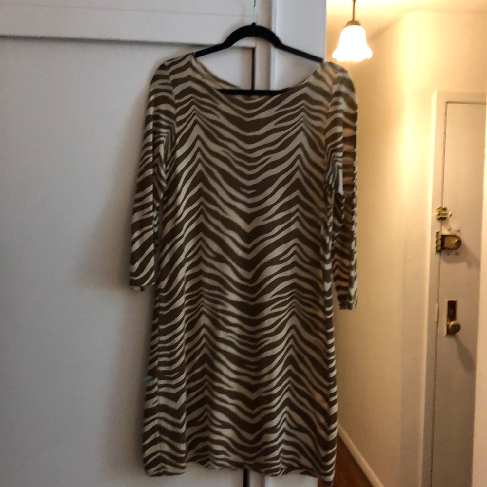 J.Crew Collection zebra print sweater dress